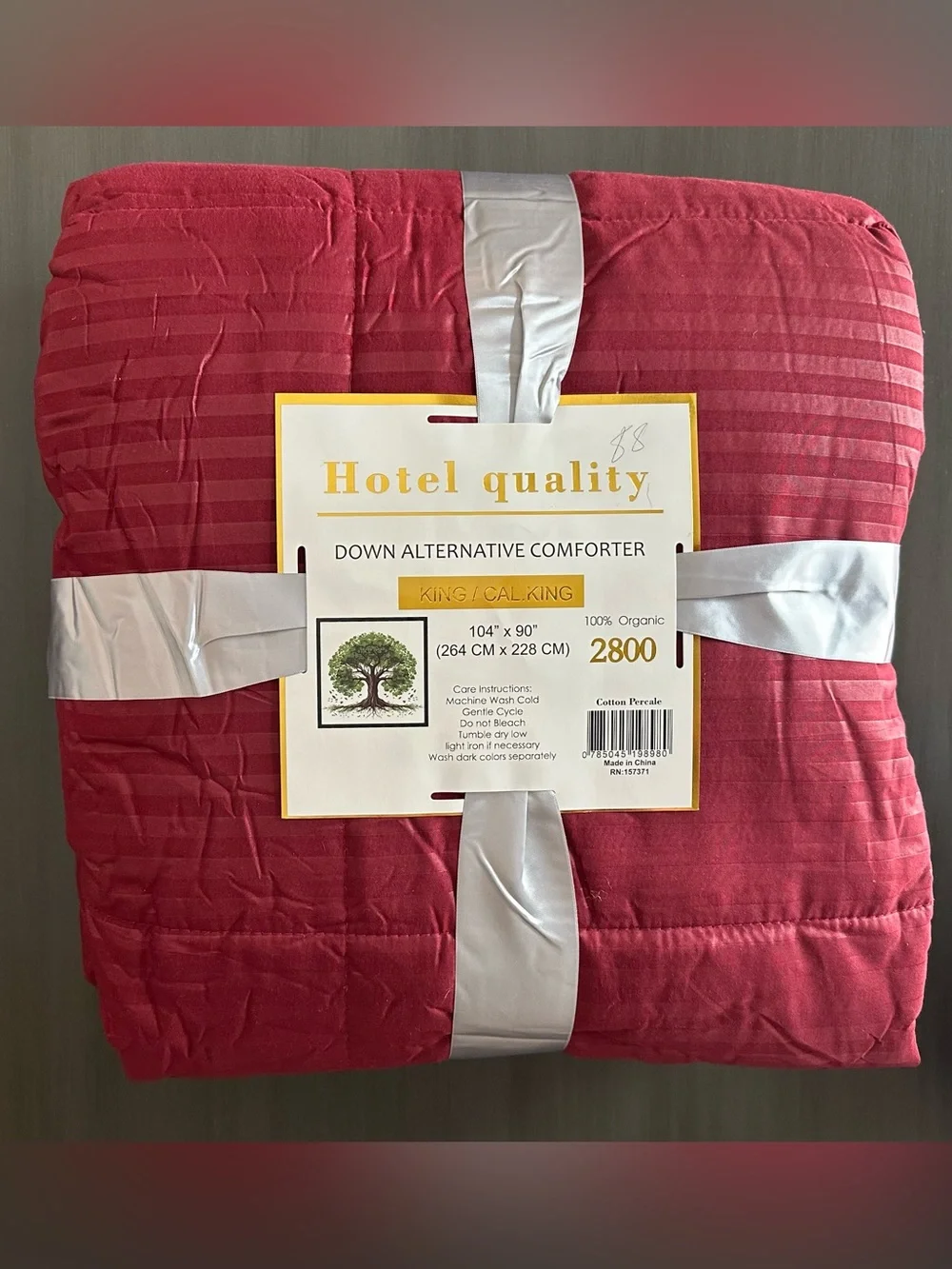 King/Cal. King 100% Cotton Down Alternative Comforter -NIP